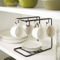 Decorative Metal Hooks iron coffee cup stand table kitchen tidy storage Factory